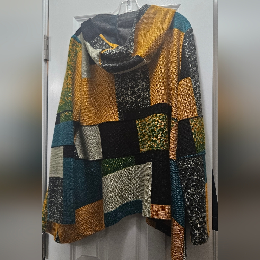 Colorful Patchwork Zip-Up Jacket - Picture 2 of 4